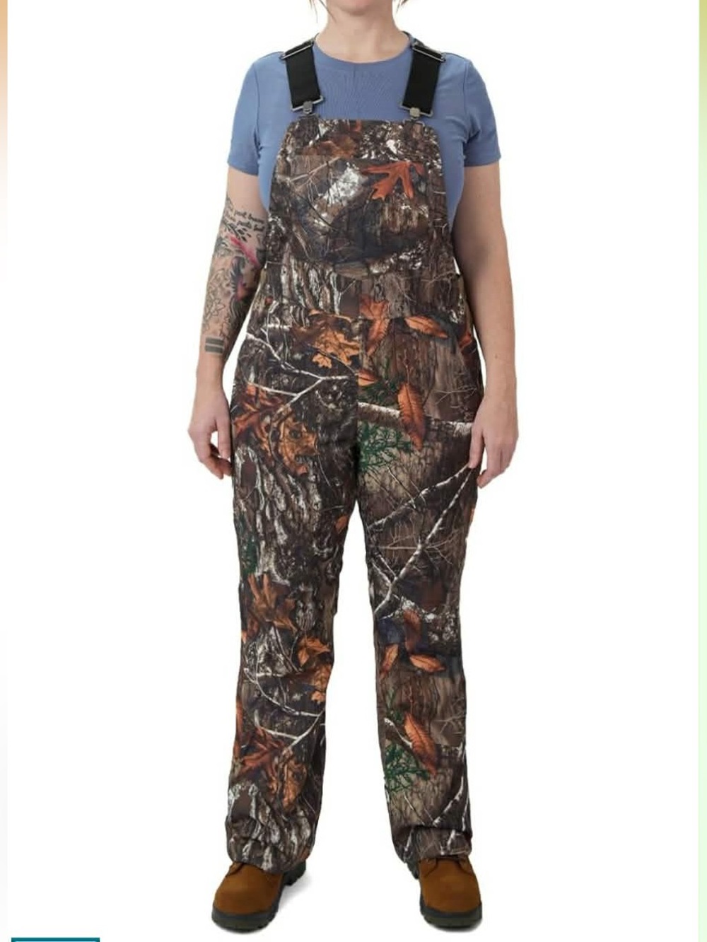 Camouflage Bib Overalls Jumpsuit 100% polyester size S NWT